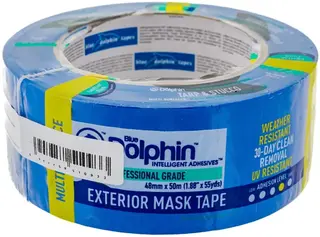 Blue Dolphin Exterior Tape Blue лента малярная для наружных работ
