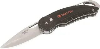 Tactix нож складной металлический с карабином