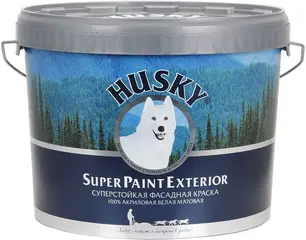 Хаски Super Paint Exterior суперстойкая фасадная краска 100% акриловая