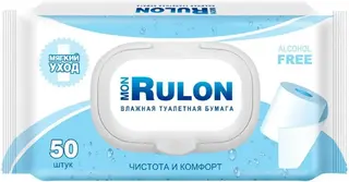 Mon Rulon бумага туалетная влажная с клапаном