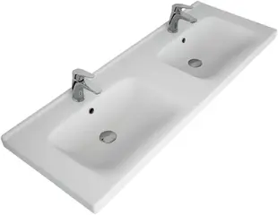 Lemark Гармония 125 раковина керамическая двойная