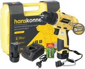 Hanskonner HCD1230R дрель-шуруповерт аккумуляторная