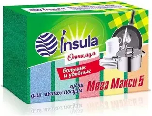 Insula Оптимум Мега Макси губки для посуды (набор)