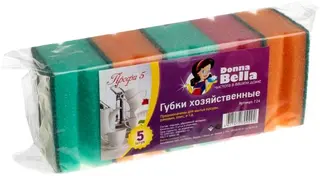 Donna Bella Профи 5 губки для мытья посуды профильные (набор)