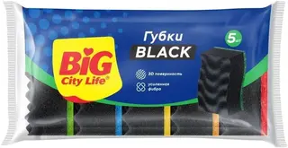Big City Life Максима Black губки кухонные с волнистой поверхностью