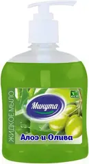 Минута Алоэ и Олива мыло жидкое