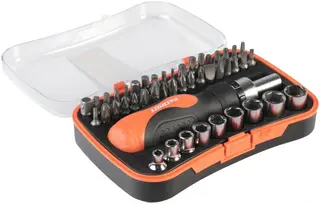 Патриот SPS-46 отвертка-трещотка с набором бит и торцевых головок