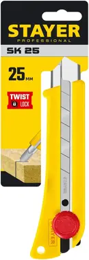 Stayer SK-25 нож с сегментированными лезвиями и усиленным корпусом