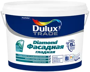 Dulux Trade Diamond Фасадная Гладкая матовая водно-дисперсионная краска для фасадных поверхностей