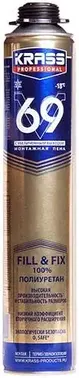 Krass Professional V69 монтажная пена с увеличенным выходом