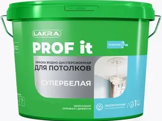 Лакра Prof It краска акриловая для потолков