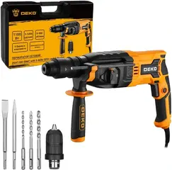Deko ZKH1100 перфоратор сетевой с набором буров