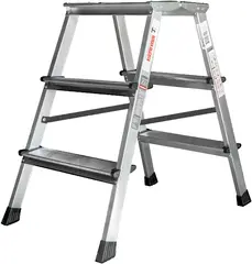 Новая Высота NV-2120 стремянка двухсторонняя с увеличенной площадкой