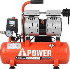 A-Ipower AC110/10LF компрессор поршневой безмасляный