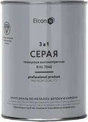 Elcon грунт-эмаль 3 в 1 глянцевая высокопрочная