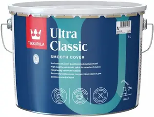 Тиккурила Ultra Classic высококачественная полуматовая краска для деревянных фасадов