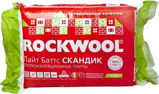 Rockwool Лайт Баттс Скандик легкая гидрофобизированная теплоизоляционная плита