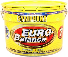 Финкраска Симфония Euro-Balance 7 акрилатная краска для стен и потолков