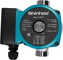 Shinhoo Basic 15-6S N 130 насос циркуляционный