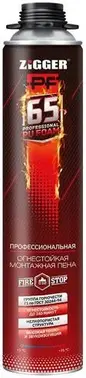 Zigger PF Firestop 65 пена монтажная профессиональная огнестойкая