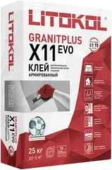 Литокол Granitplus X11 Evo клей для керамогранита, керамической плитки и мозаики