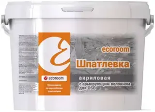 Ecoroom шпатлевка акриловая с армирующими волокнами для osb