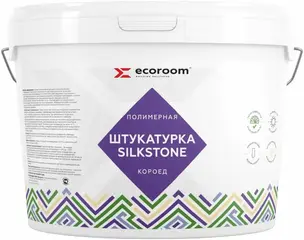 Ecoroom Silkstone Короед штукатурка декоративная полимерная