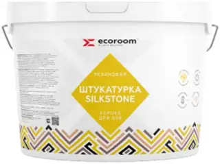 Ecoroom Silkstone Короед штукатурка резиновая для osb