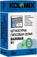 Kol&Mix Базовая М1 штукатурка гипсовая серая