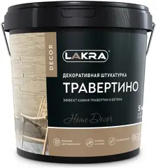 Лакра Decor Травертино штукатурка декоративная с эффектом камня травертин и бетона