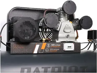 Патриот KRX 580 L200 D компрессор поршневой ременной масляный