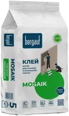 Bergauf Mosaik клей белый для мозаики и прозрачной плитки универсальный