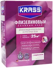 Krass Флизелиновый обойный клей для флизелиновых и структурных обоев