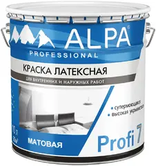 Alpa Profi 7 краска латексная супермоющаяся супербелая