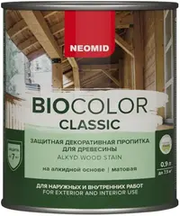 Неомид Bio Color Classic защитная декоративная пропитка для древесины
