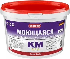 Пуфас Decoself Моющаяся КМ краска акрилатная для помещений