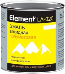 Alpa Element LA-020 эмаль алкидная полуматовая сверхпрочная атмосферостойкая