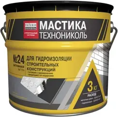 Технониколь №24 МГТН мастика битумная для гидроизоляции строительных конструкций