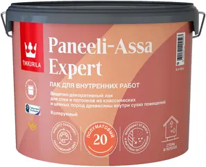 Тиккурила Paneeli-Assa 20 полуматовый колеруемый интерьерный лак