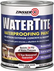 Rust-Oleum Zinsser WaterTite LX краска водоотталкивающая противогрибковая латексная водная