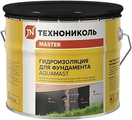 Технониколь Master AquaMast Гидроизоляция для Фундамента мастика гидроизоляционная битумная для фундаментов