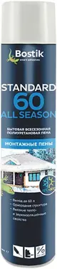 Bostik Standard All Season 60 бытовая полиуретановая всесезонная монтажная пена