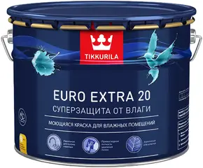 Тиккурила Euro Extra 20 Суперзащита от Влаги моющаяся краска для влажных помещений