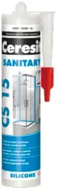 Ceresit CS 15 Sanitary сантехнический силиконовый герметик
