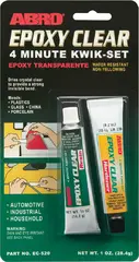 Abro Epoxy Clear 4 Minute Kwik-Set эпоксидный клей