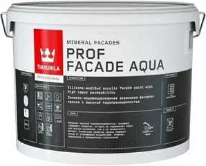 Тиккурила Prof Facade Aqua силикон-модифицированная акриловая фасадная краска