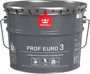 Тиккурила Tikkivala Prof Euro 3 высокоукрывистая моющаяся интерьерная краска