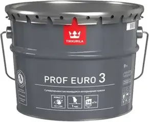 Тиккурила Prof Euro 3 высокоукрывистая моющаяся интерьерная краска