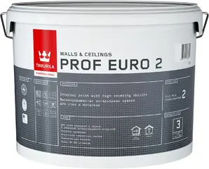 Тиккурила Tikkivala Prof Euro 20 экстра-стойкая к мытью интерьерная краска