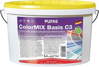 Пуфас Colomix Basis C3 бесцветная базовая акрилатная дисперсионная краска